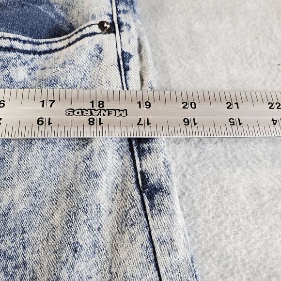 Brooklyn Xpress Jeans Mens 36x34 Blue Denim Stretch Flat Front Straight Leg Logo - Picture 3 of 9